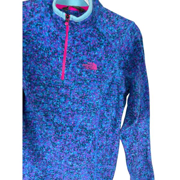 The North Face Activewear Women Pullover Blue quarter Zip Medium Long Sleeve Top - Picture 6 of 6